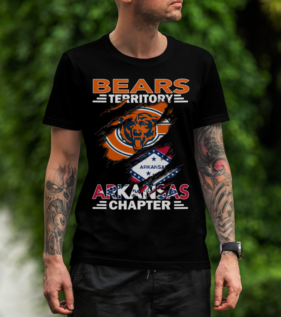 Bears Territory Chicago Bears Arkansas Chapter T-Shirt