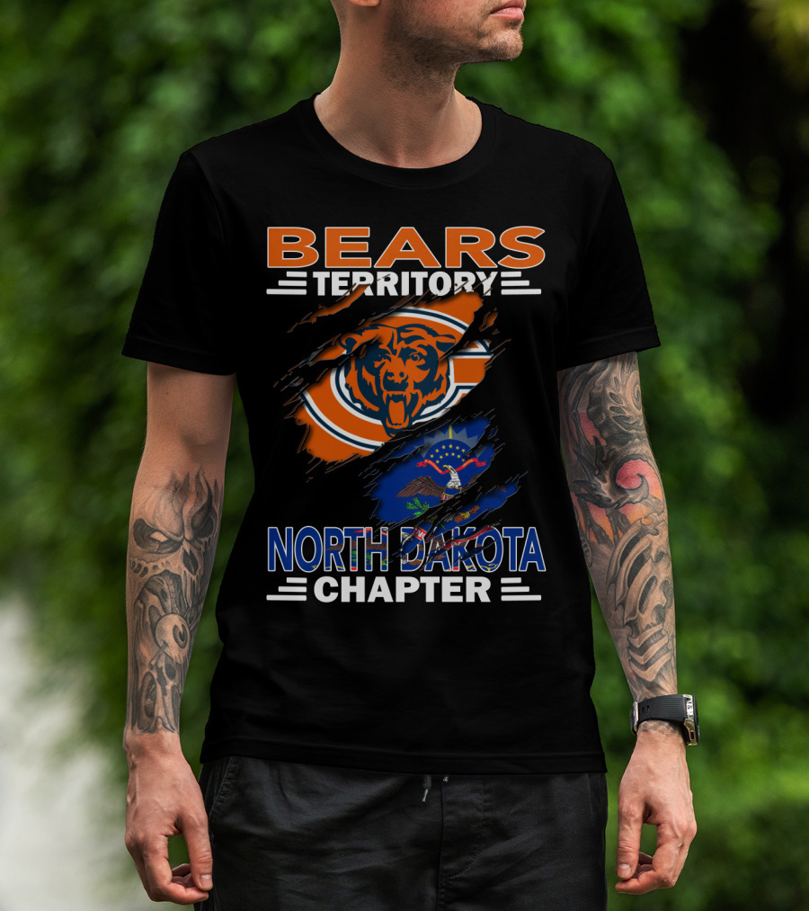 BEARS Territory Chicago Bears North Dakota Chapter T-Shirt