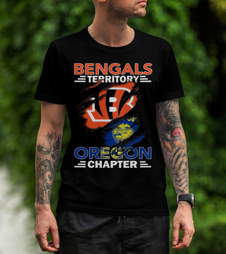 Bengals Territory Oregon Chapter Fan Club Emblem T-Shirt