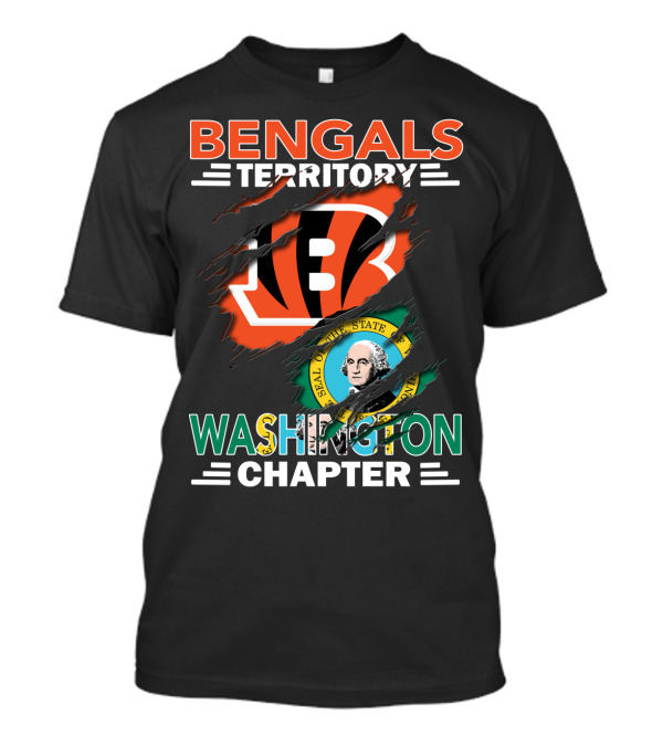 Bengals Territory Washington Chapter State Seal T-Shirt