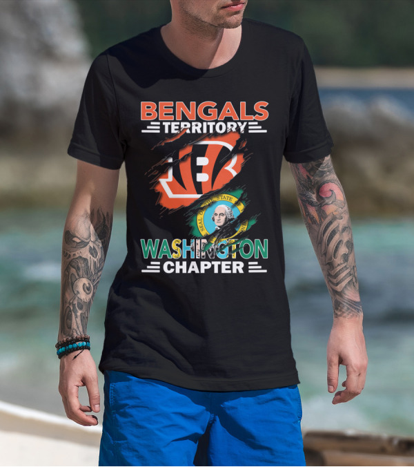 Bengals Territory Washington Chapter State Seal T-Shirt