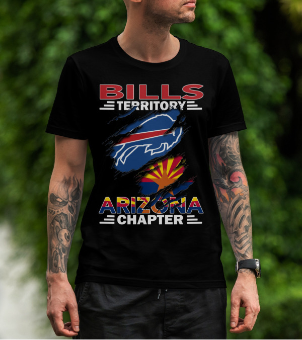 Bills Territory Arizona Chapter Buffalo Bills Logo Arizona Flag T-Shirt