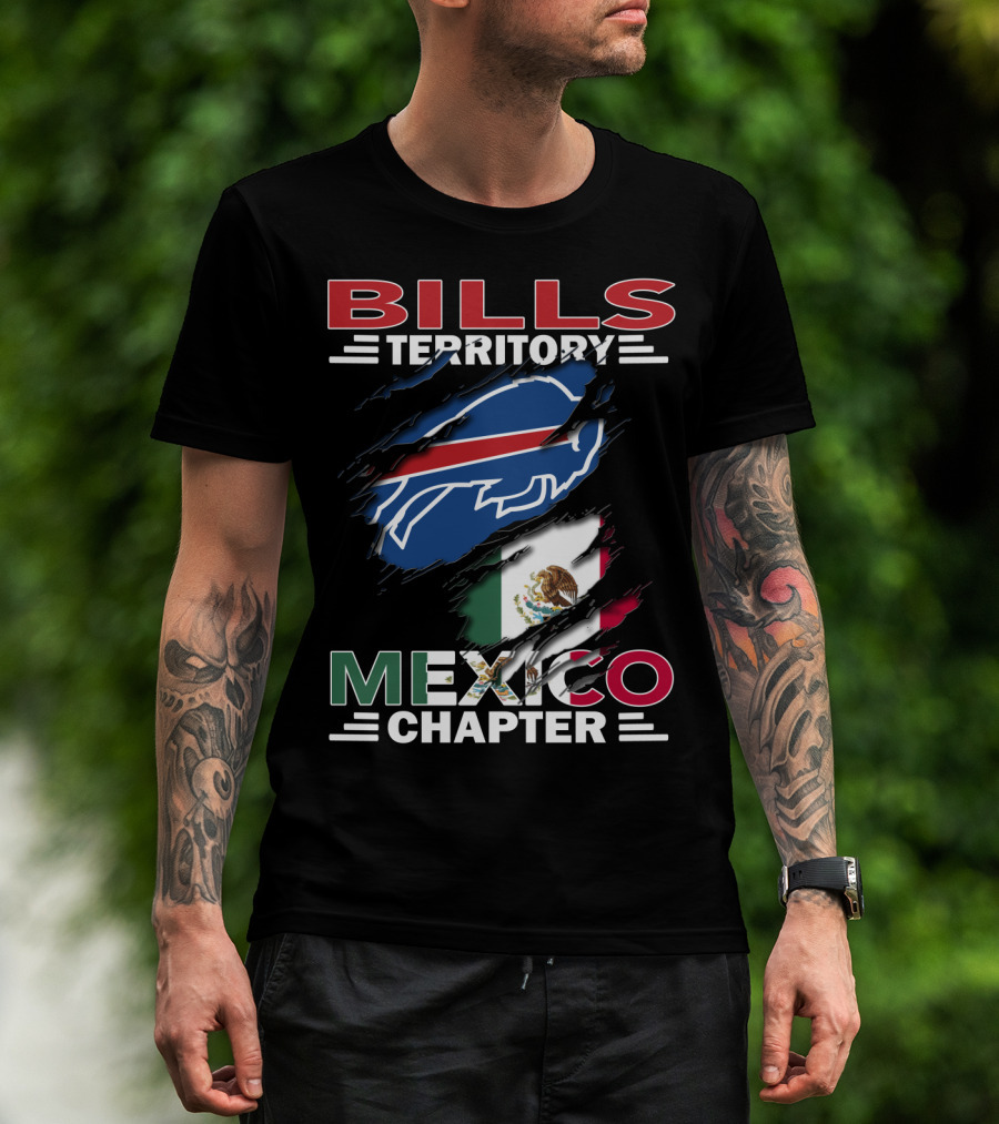 Bills Territory Mexico Chapter Buffalo Flag T-Shirt