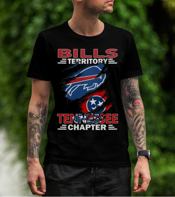 Bills Territory Tennessee Chapter Buffalo Bills Tennessee Flag T-Shirt