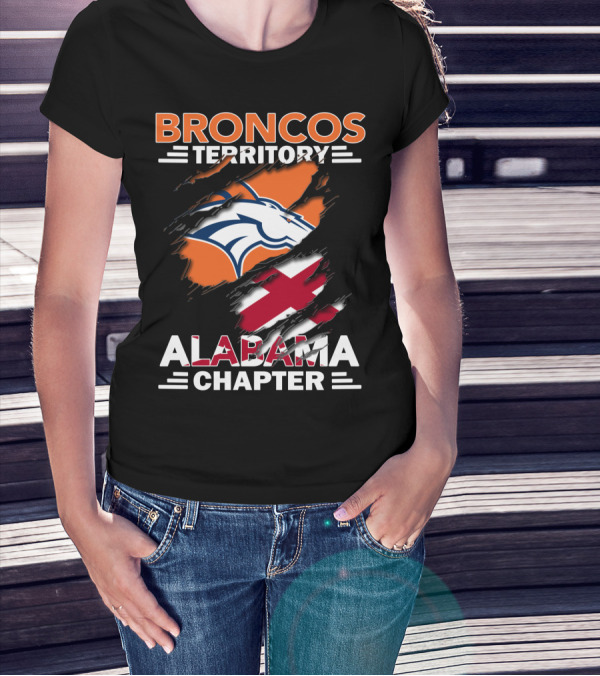 Broncos Territory Alabama Chapter Torn T-Shirt