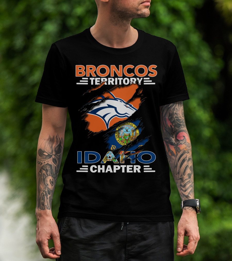 Broncos Territory Idaho Chapter State Seal T-Shirt