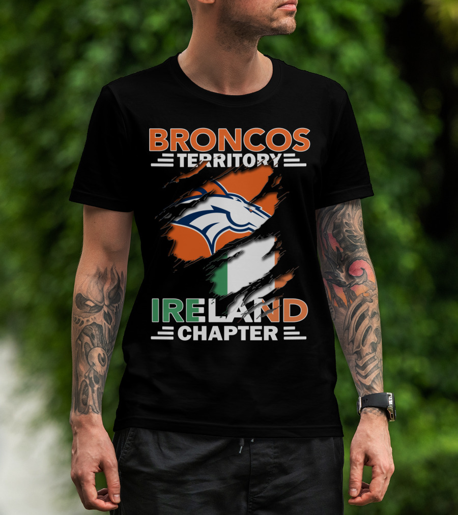Broncos Territory Ireland Chapter Flag T-Shirt