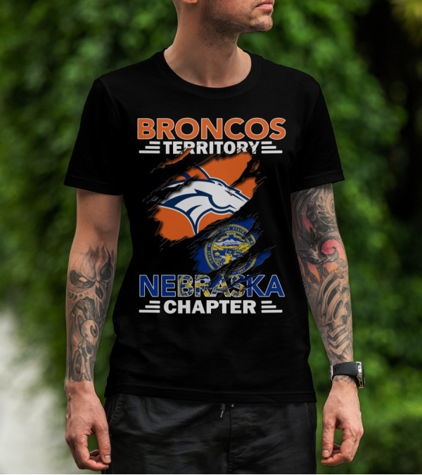Broncos Territory Nebraska Chapter Team Pride Fan Club T-Shirt