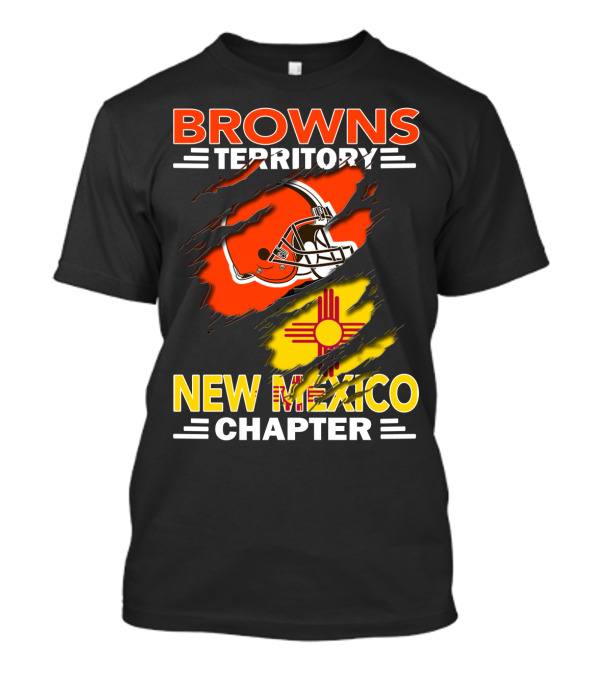 Browns Territory New Mexico Chapter Helmet And Zia T-Shirt