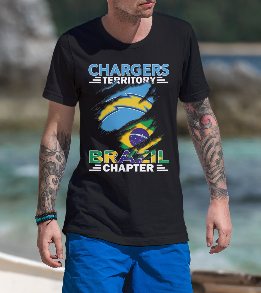 Chargers Territory Brazil Flag Chapter T-Shirt