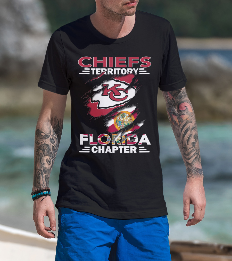 Chiefs Territory Florida Chapter KC Logo Florida Seal T-Shirt