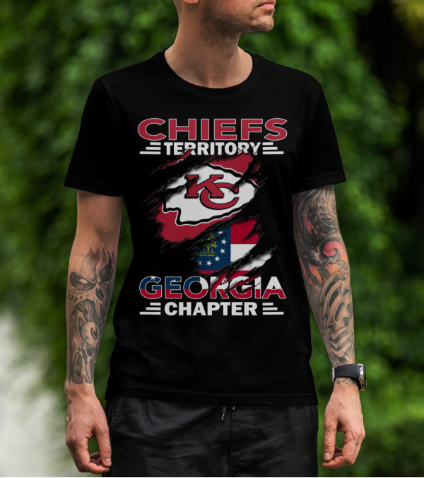 Chiefs Territory Georgia Chapter Kansas City Football Fan Club T-Shirt
