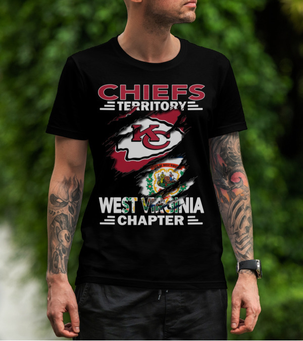 Chiefs Territory West Virginia Chapter State Flag Integration T-Shirt