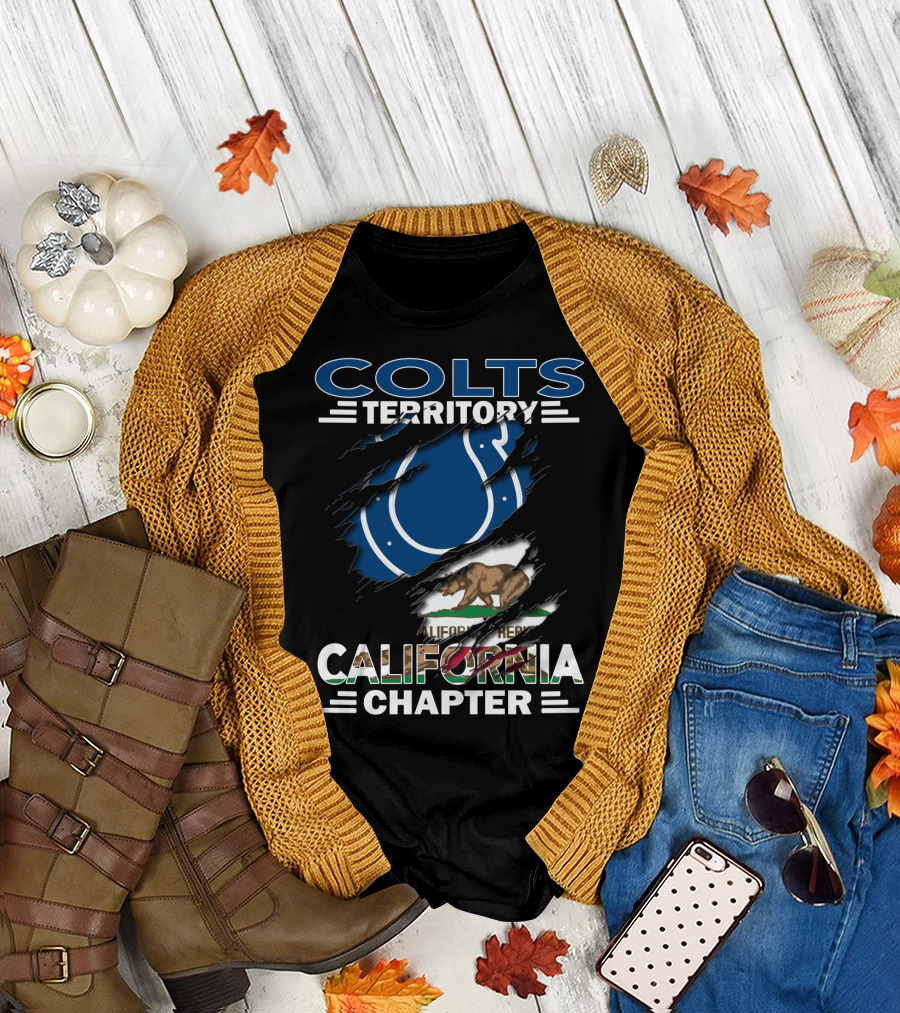 Colts Territory California Chapter Flag Bear T-Shirt