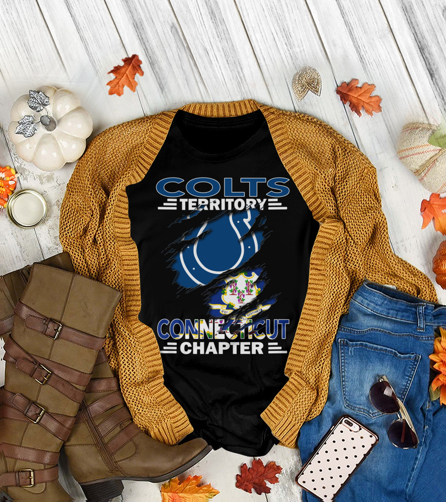 Colts Territory Connecticut Chapter Symbol décoché T-Shirt