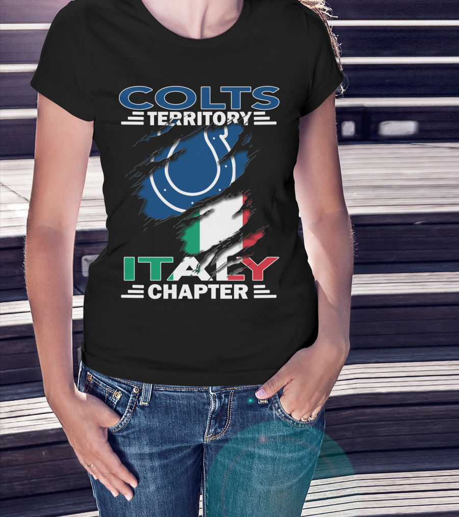 Colts Territory Italy Chapter Indianapolis Colts Italian Fan Club T-Shirt