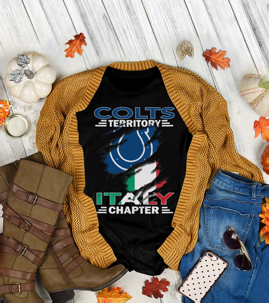 Colts Territory Italy Chapter Indianapolis Colts Italian Fan Club T-Shirt