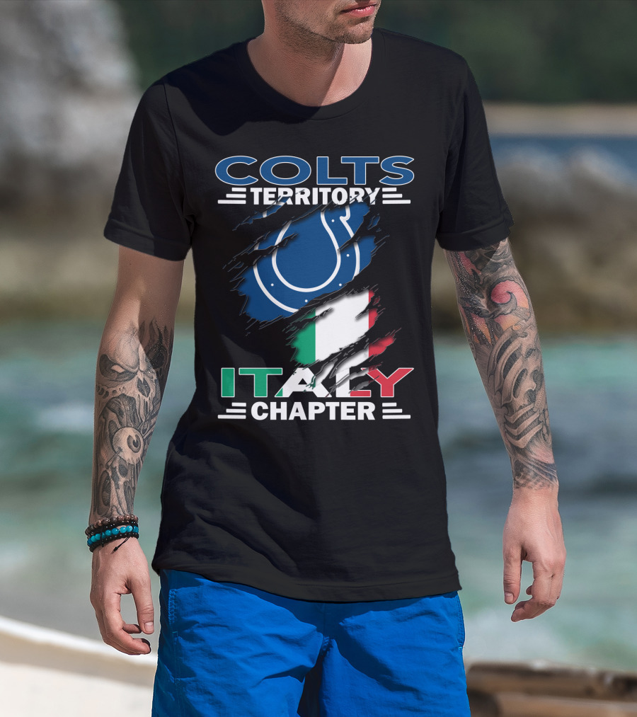 Colts Territory Italy Chapter Indianapolis Colts Italian Fan Club T-Shirt