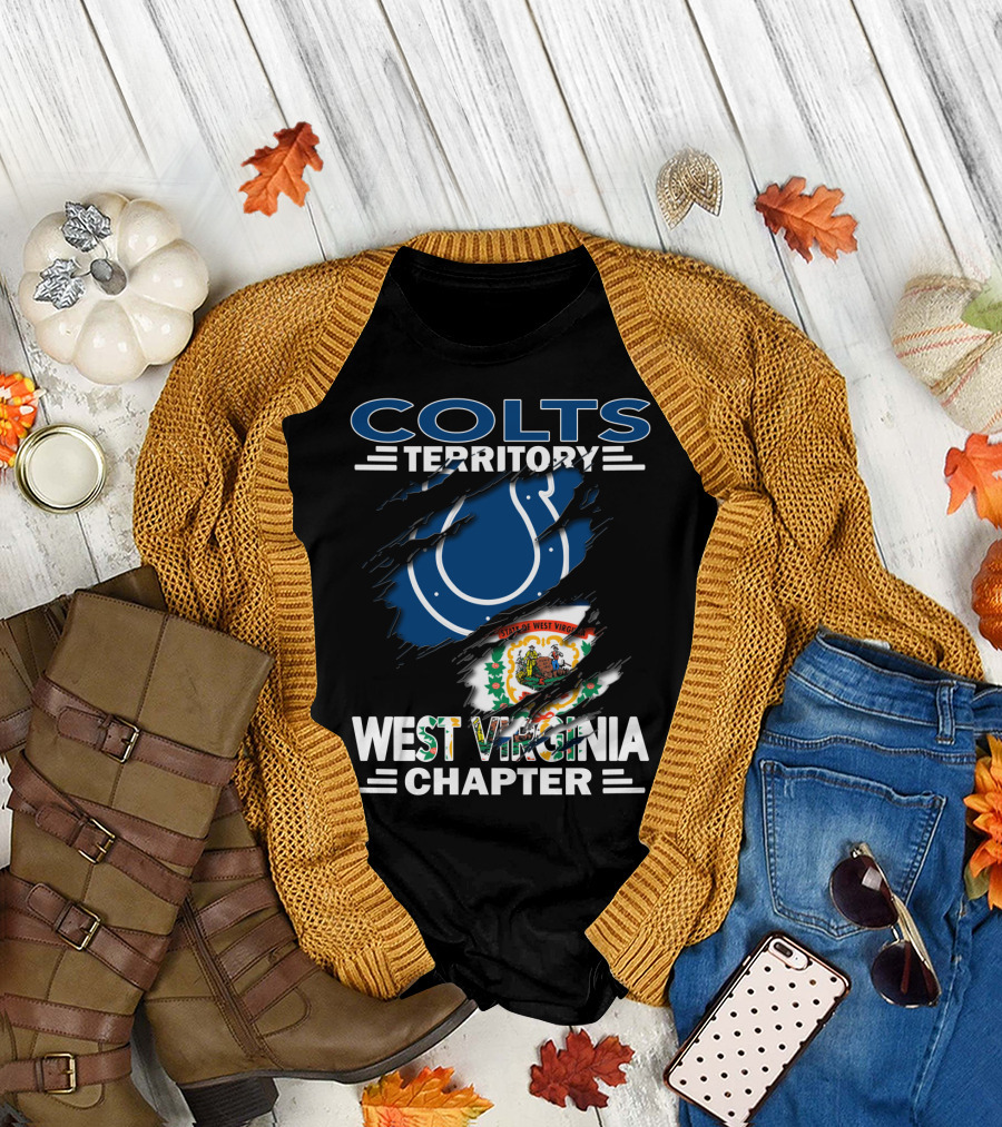 Colts Territory Indianapolis Colts West Virginia Chapter State Pride T-Shirt