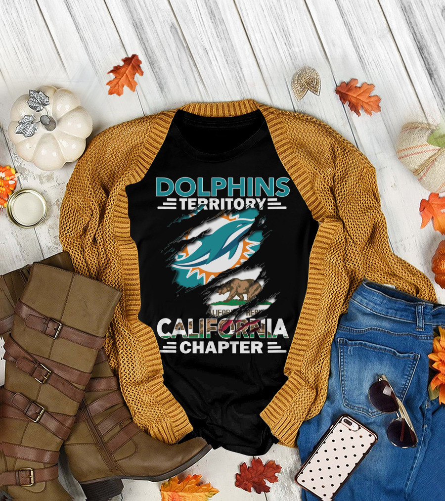 Dolphins Territory California Chapter California Republic Dolphins T-Shirt