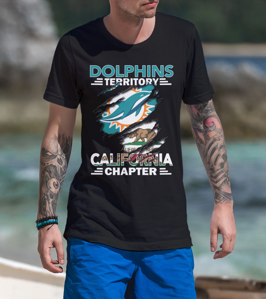 Dolphins Territory California Chapter California Republic Dolphins T-Shirt