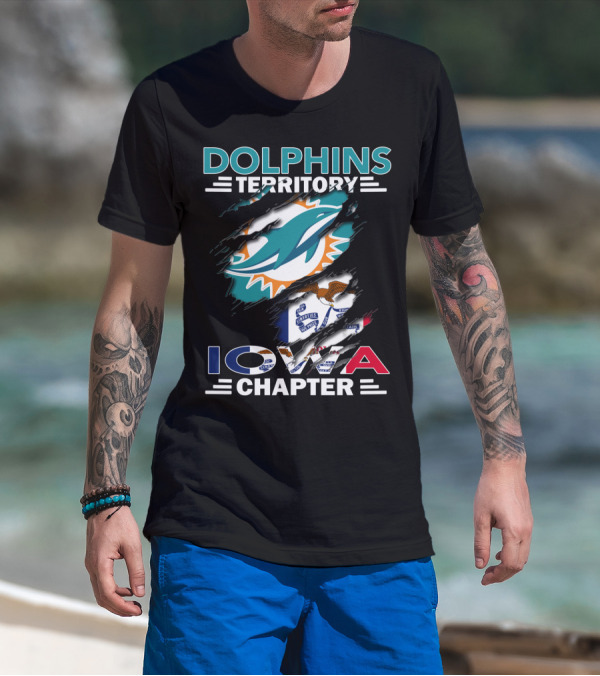 Dolphins Territory Miami Iowa Chapter Fan Club T-Shirt