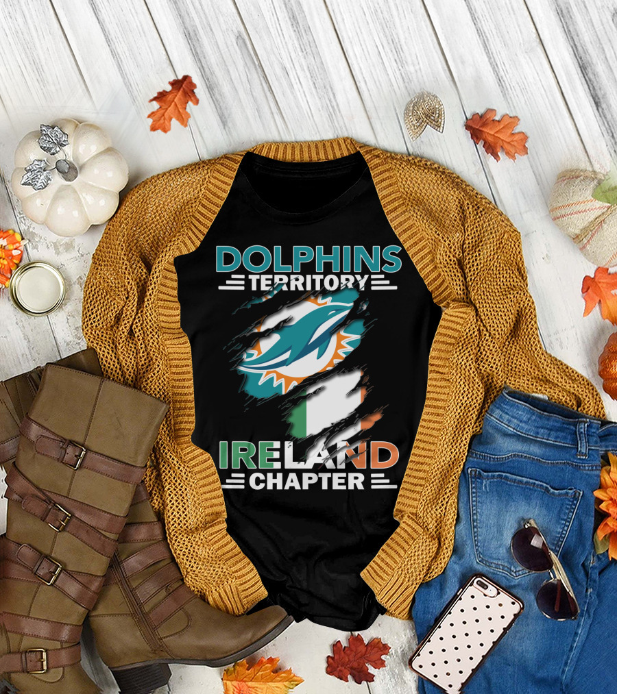 Dolphins Territory Ireland Chapter Miami Dolphins Fan Club T-Shirt