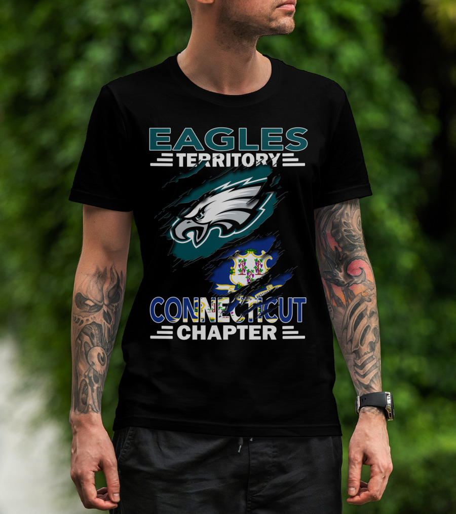 Eagles Territory Connecticut Chapter Fan Club Logo Banner T-Shirt