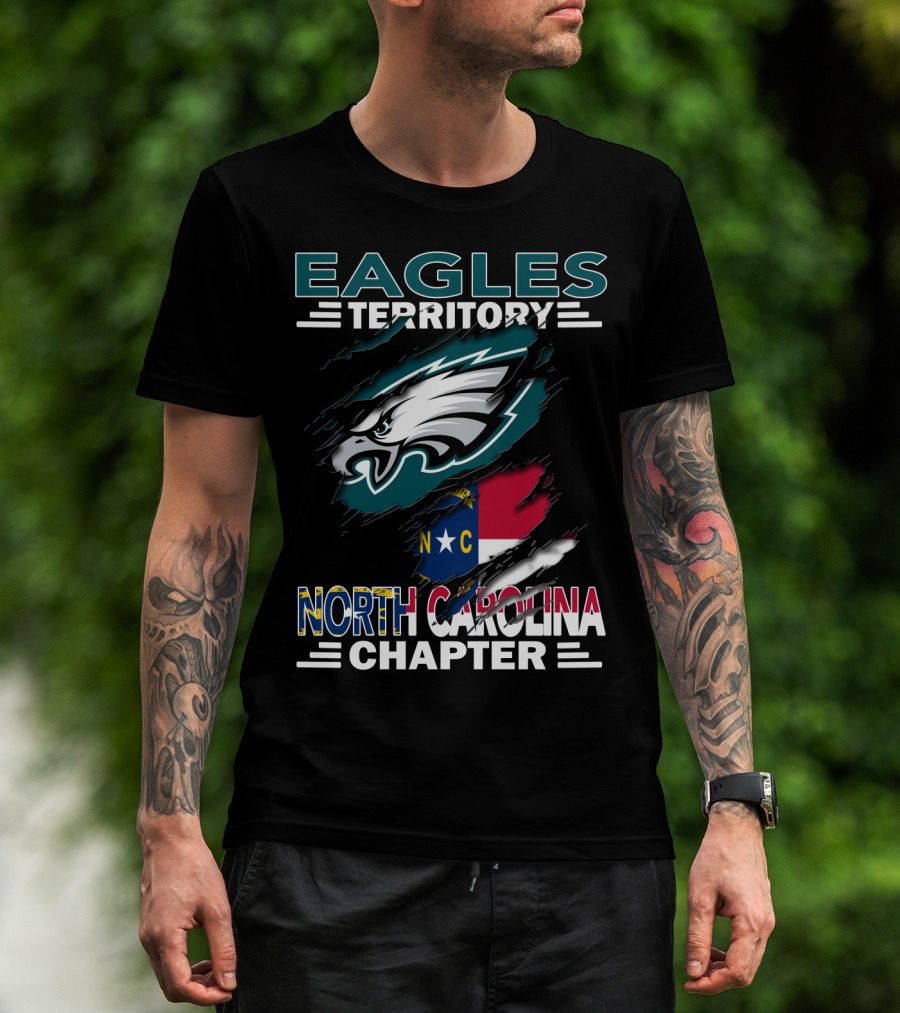 Eagles Territory North Carolina Chapter Philadelphia Eagles Fan Club T-Shirt