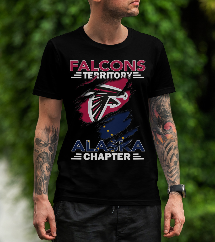 Falcons Territory Alaska Chapter Logo With State Flag Elements T-Shirt