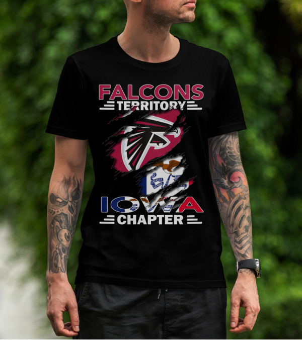 Falcons Territory Iowa Chapter Flag T-Shirt