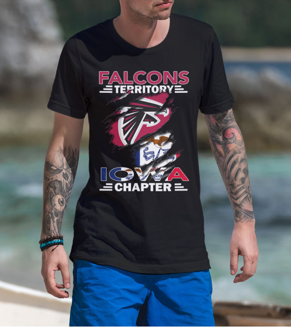 Falcons Territory Iowa Chapter Flag T-Shirt