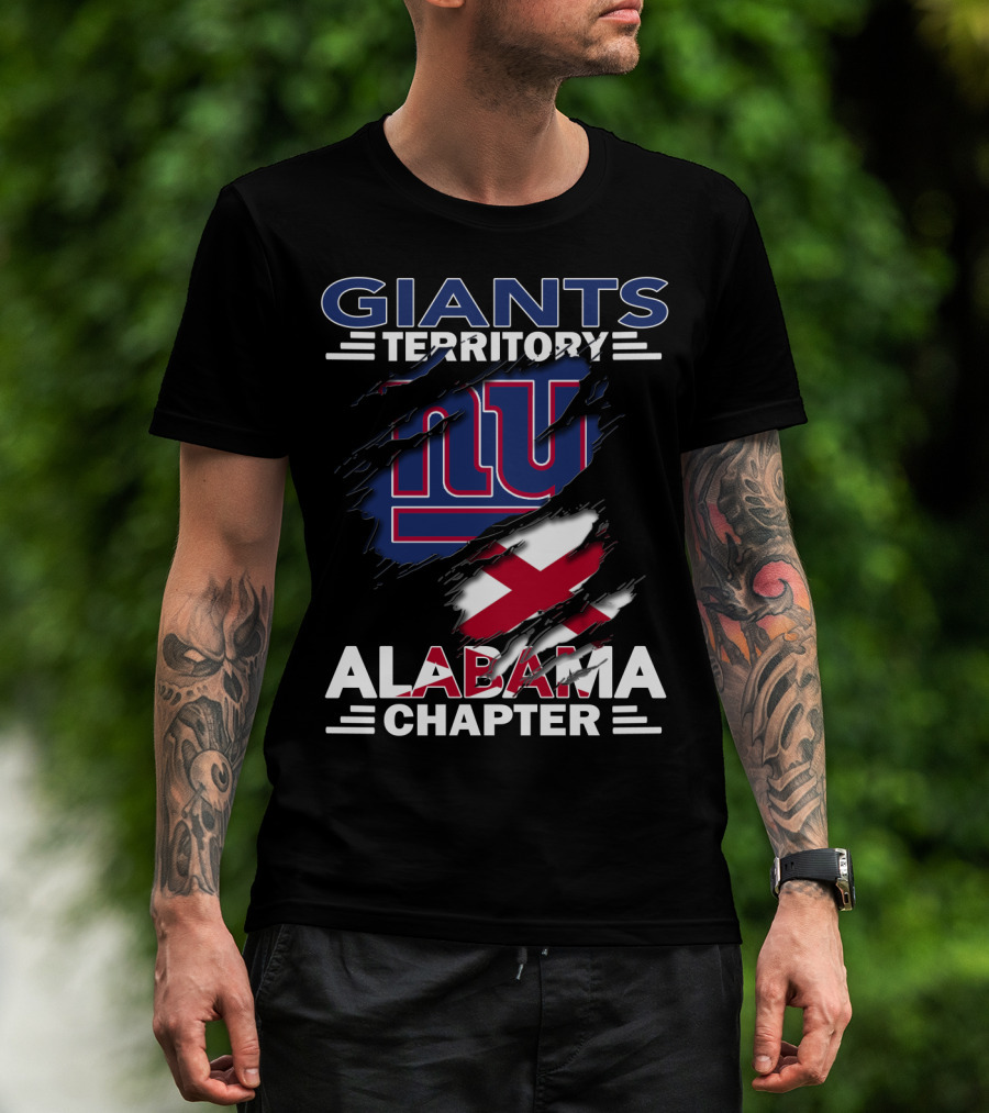Giants Territory Alabama Chapter New York Football T-Shirt