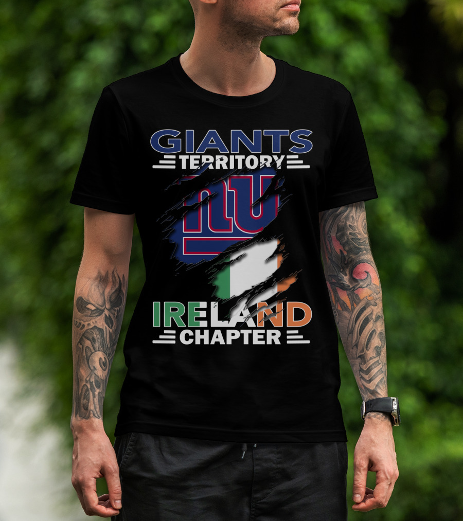 Giants Territory Ireland Chapter New York Giants Irish Flag T-Shirt