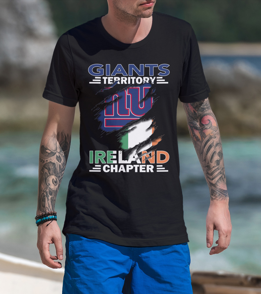 Giants Territory Ireland Chapter New York Giants Irish Flag T-Shirt