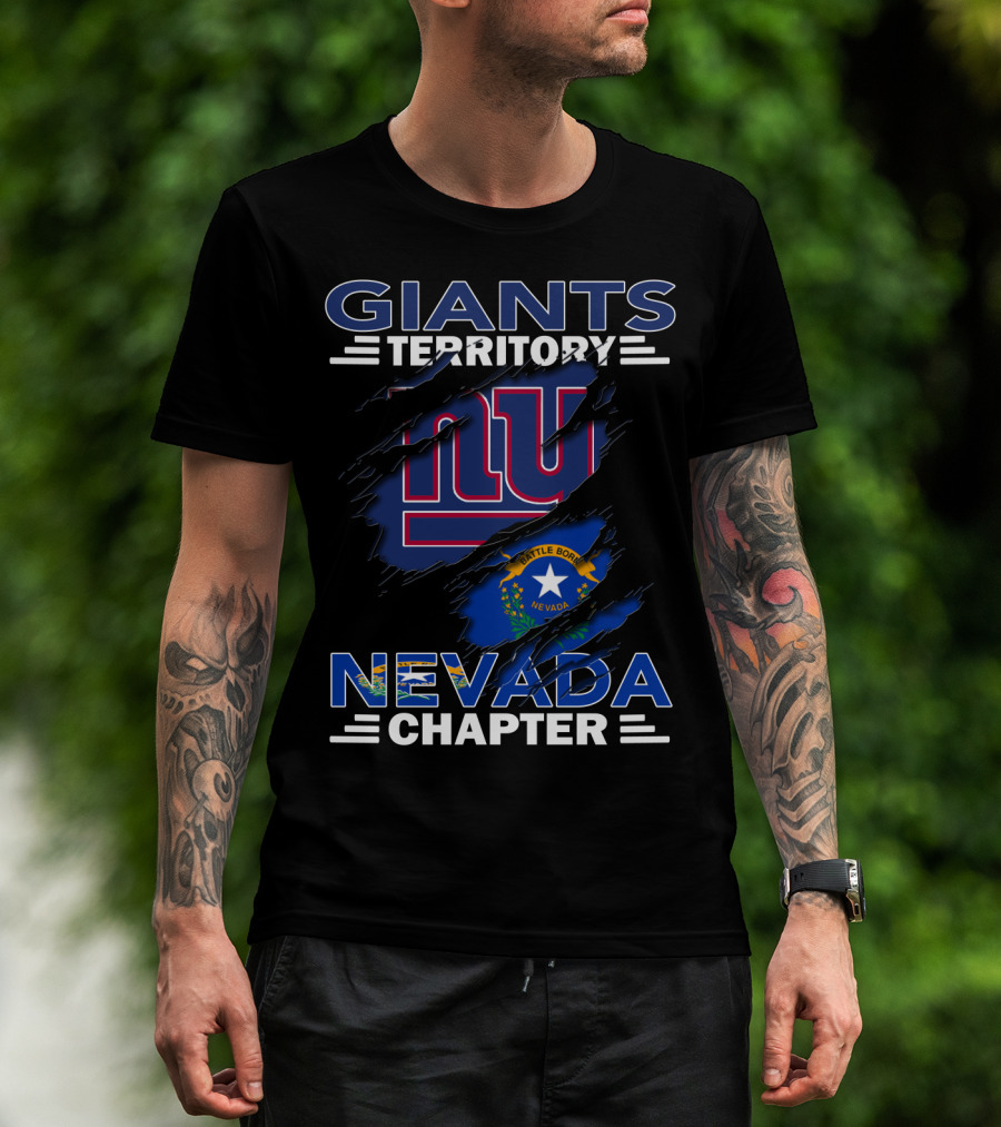 Giants Territory Nevada Chapter Battle Born NV Flag NY T-Shirt