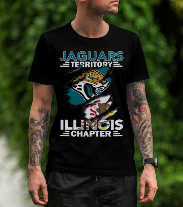 Jaguars Territory Illinois Chapter State Pride Roaring Mascot T-Shirt
