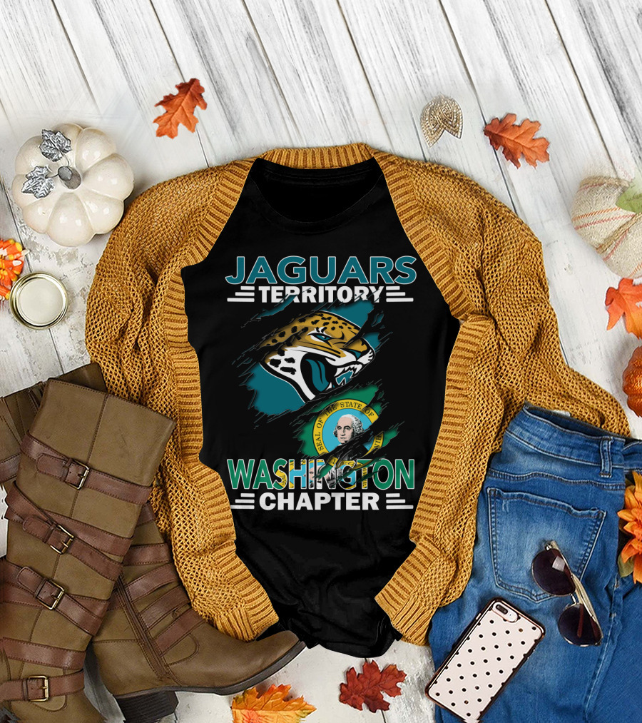 Jaguars Territory Washington Chapter State Seal Emblem T-Shirt