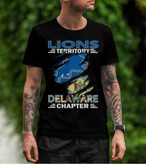 Lions Territory Delaware Chapter State Emblem T-Shirt