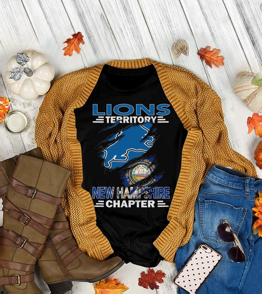 Lions Territory New Hampshire Chapter State Emblem T-Shirt