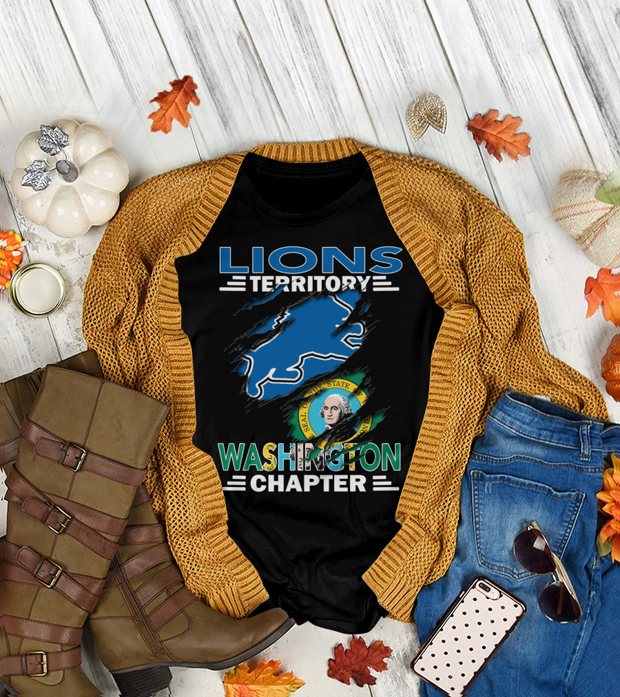 Lions Territory Washington Chapter Seal of the State T-Shirt
