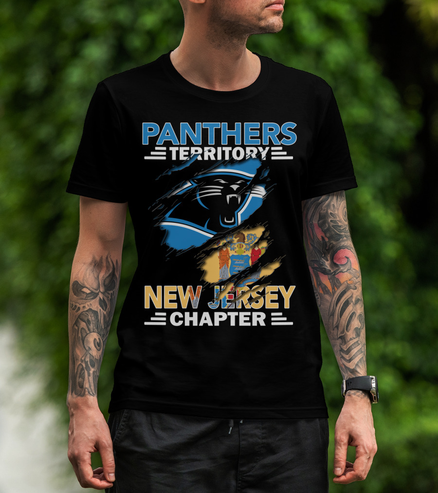 Panthers Territory New Jersey Chapter Logo And Seal Combo T-Shirt