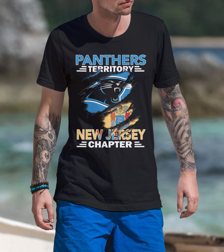 Panthers Territory New Jersey Chapter Logo And Seal Combo T-Shirt
