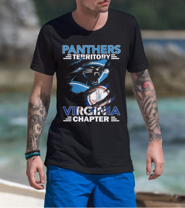 Panthers Territory Virginia Chapter Carolina Panthers Fan Club T-Shirt