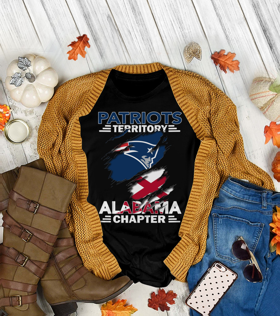 Patriots Territory Alabama Chapter Logo Symbol Connection Patriots Football NFL Alabama State T-Shirt
