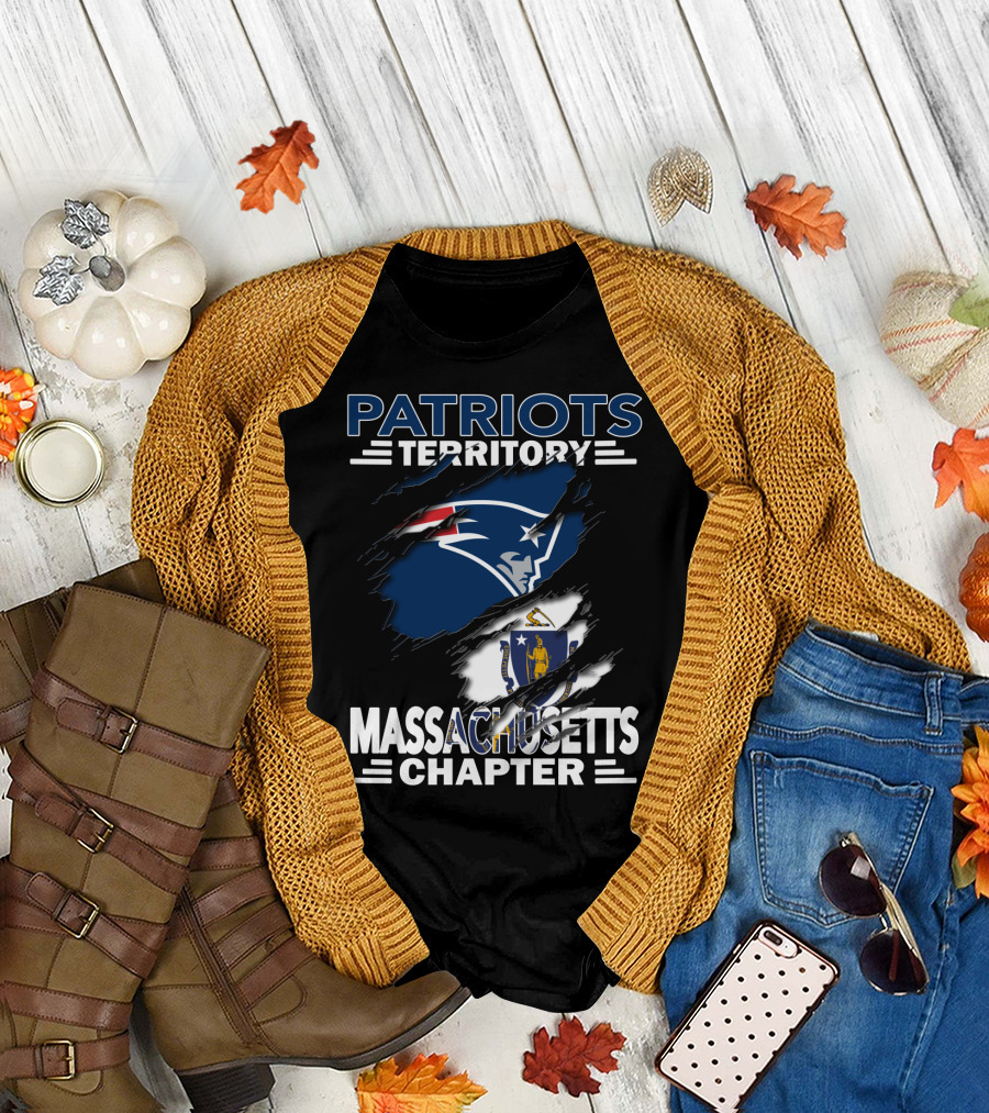 Patriots Territory Massachusetts Chapter New England Football Fan Gear T-Shirt