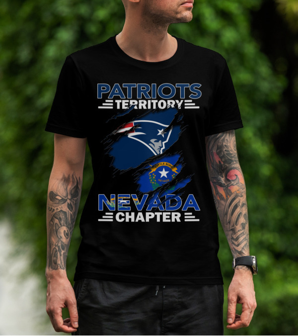Patriots Territory Nevada Chapter Battle Born Flag T-Shirt