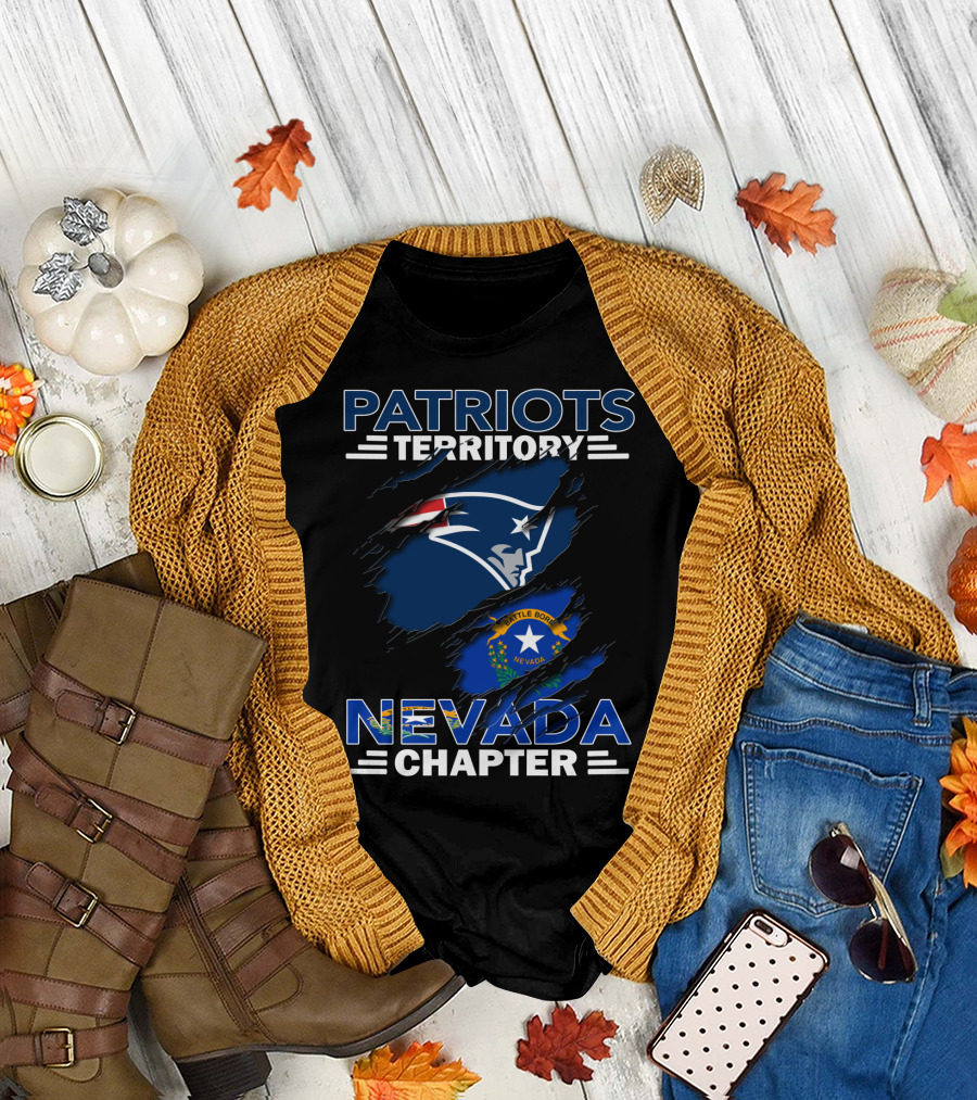 Patriots Territory Nevada Chapter Battle Born Flag T-Shirt