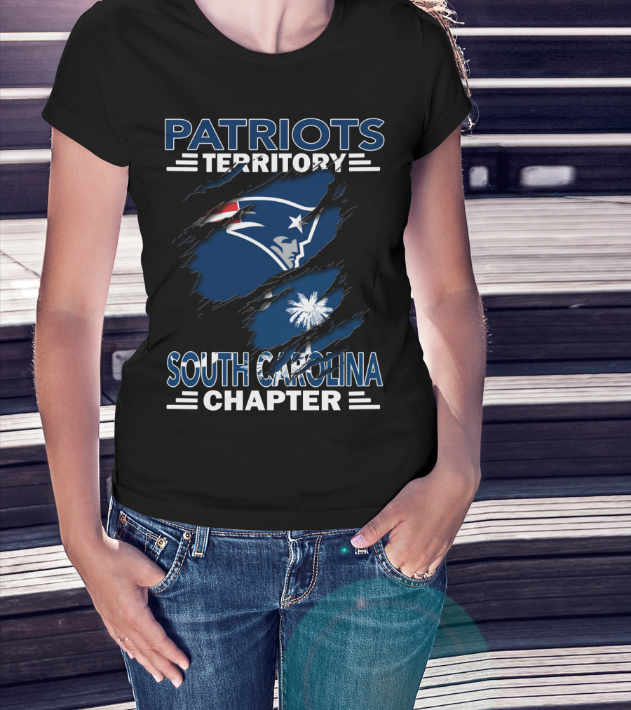 Patriots Territory South Carolina Chapter Pullover With Iconic Team Logo And State Flag Elements T-Shirt