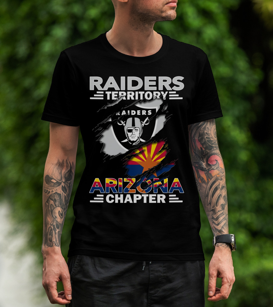 Raiders Territory Arizona Chapter Shield State Flag T-Shirt